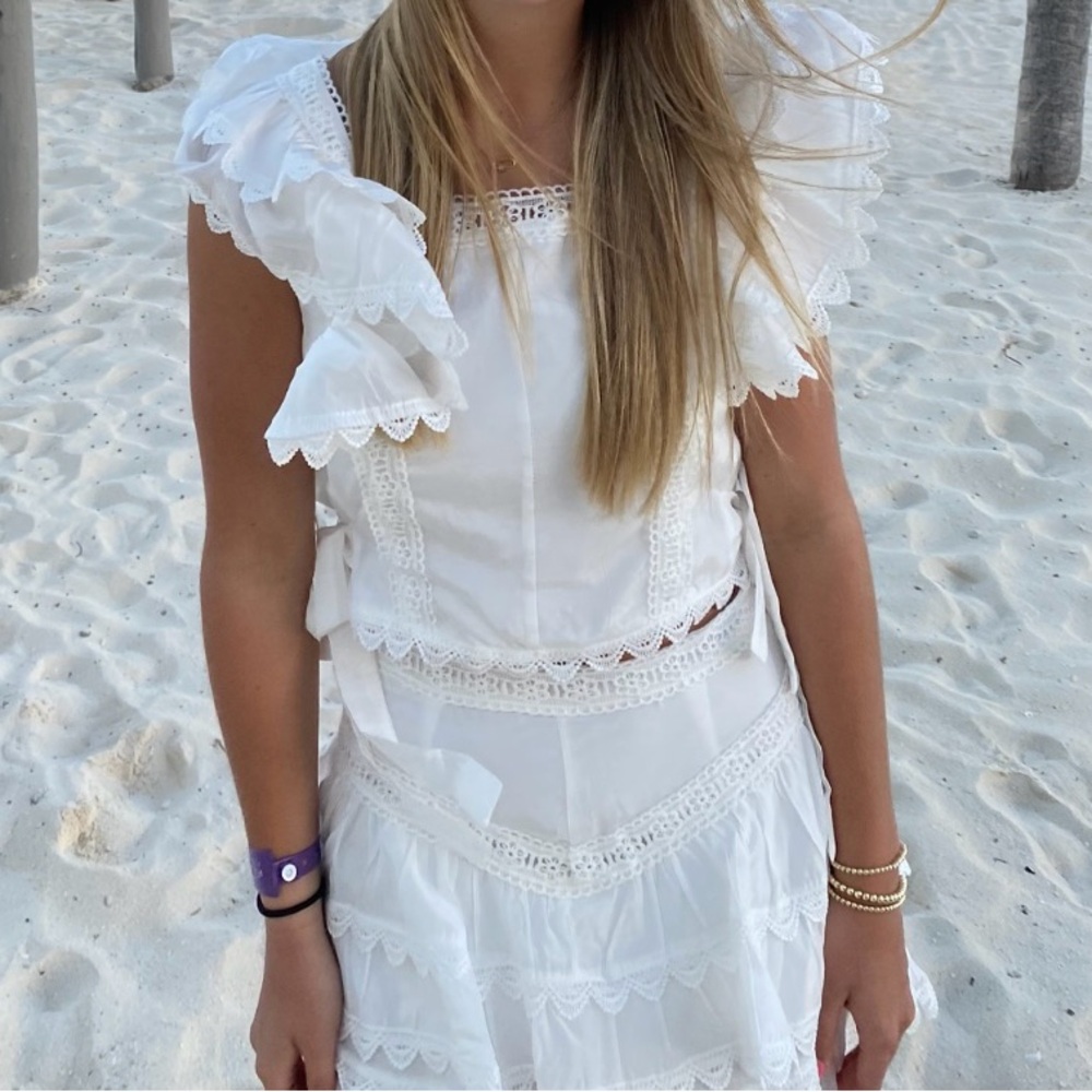 white skirt set !